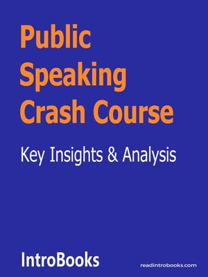 cover image of Public Speaking Crash Course